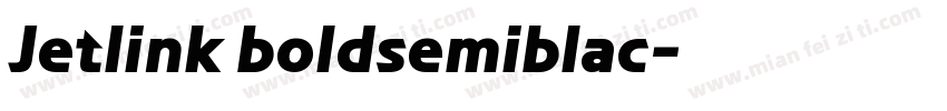 Jetlink boldsemiblac字体转换